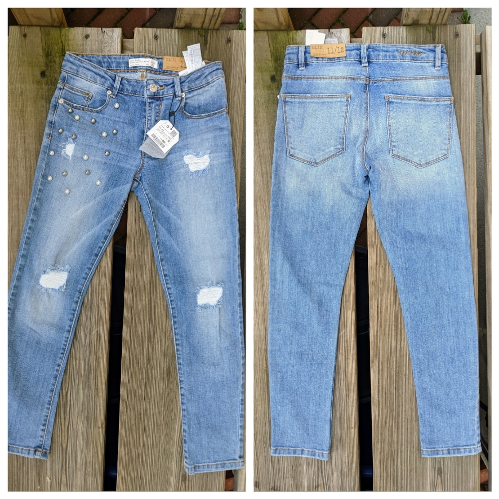 ZARA Girl Ripped Jeans | 11-12 YRS NWT